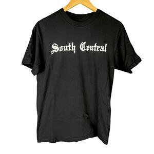 Men's Old English South Central Los Angeles Black T-Shirt South LA Cafe - Size M
